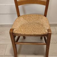 Sedie da cucina in legno impiallacciate