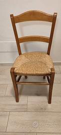 Sedie da cucina in legno impiallacciate