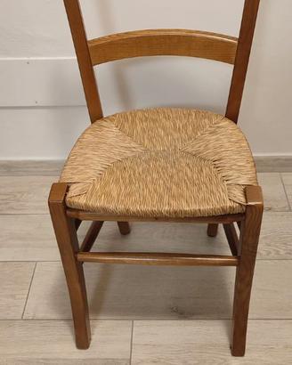 Sedie da cucina in legno impiallacciate