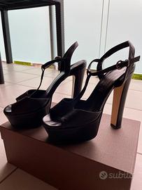 Sandali neri VERA PELLE