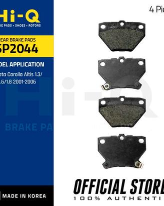 SET PASTIGLIE FRENO DISCO POST. TOYOTA CELICA CORO