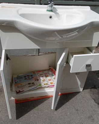 Lavandino con Mobile Bianco