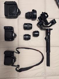 Corredo canon completo + gimbal manfrotto