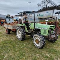 trattore agriful 60 con rimorchio traz.