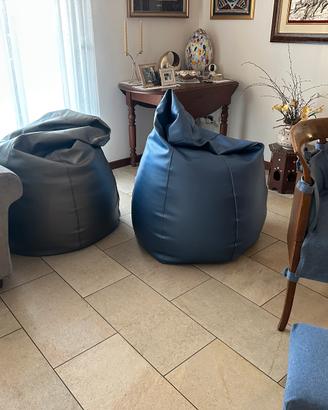 Coppia Poltrone pouf a sacco