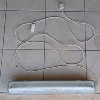 PLAFONIERA CON NEON VERDE 60 CM