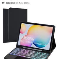 Custodia+ Tastiera ill. x tablet Samsung S6 lite.