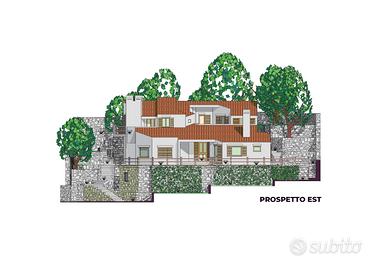 Casa indipendente vista mare con giardino