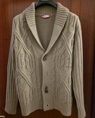 Cardigan con alamari