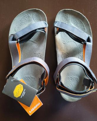 Sandali Lizard colore grigio e arancione numero 38