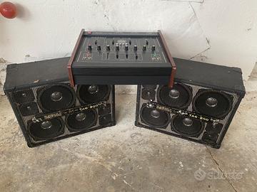 Vecchio impianto DAVOLI mixer e casse