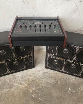 Vecchio impianto DAVOLI mixer e casse
