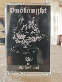 Onslaught, live 85, cassetta tape