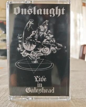 Onslaught, live 85, cassetta tape