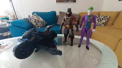 Batman con moto e Joker