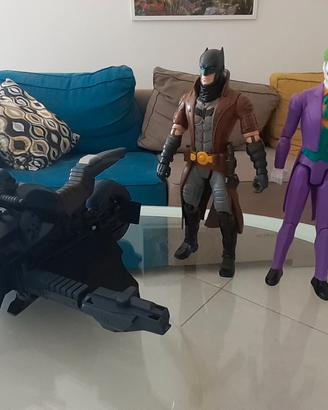 Batman con moto e Joker
