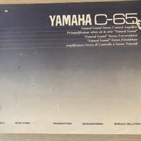 Manuale utente del pre amplificatore Yamaha C 65