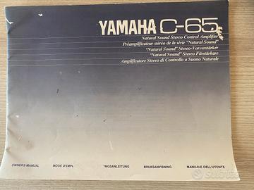 Manuale utente del pre amplificatore Yamaha C 65
