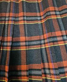 Gonna tartan plisettata