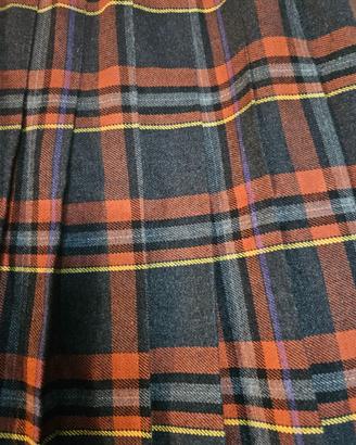 Gonna tartan plisettata