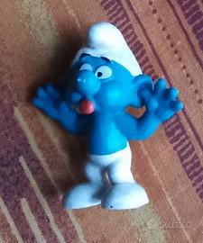 Puffo beffardo linguaccia "I Puffi" orig. anni '80