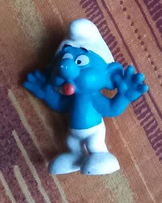 Puffo beffardo linguaccia "I Puffi" orig. anni '80