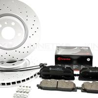 Dischi freno ant forati + pad brembo