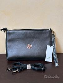 Pochette nera con tracolla