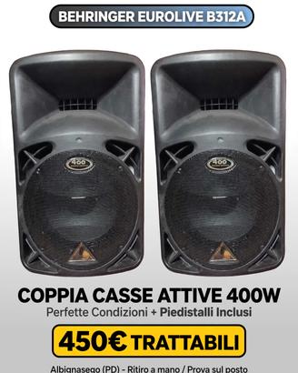 coppia casse attive Behringer EUROLIVE B312A 