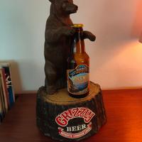 espositore pubblicitario birra canadese "Grizzly"