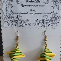 Orecchini artigianali in carta - Handmade