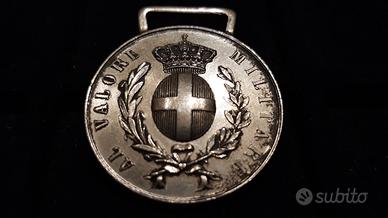 Medaglia Valor Militare Argento II modello Johnson