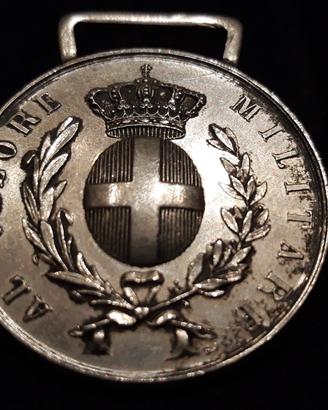 Medaglia Valor Militare Argento II modello Johnson