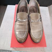 Scarpe Mocassino uomo pelle grigio cenere 