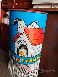 Snoopy bidone  porta giocattoli 