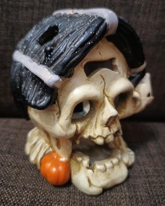 Statue HORROR Mano Scheletro / Teschio con Zucca
