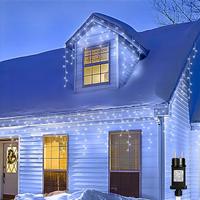 Natale Cascata Luci Esterno, 20M 600 LED Tenda Lum