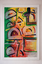 quadro opera arte colori vivaci