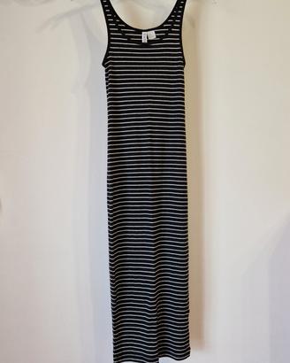 Vestito Tubino Midi H&M Divided a Righe 