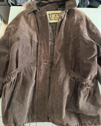 Cappotto Vintage  in pelle scamosciata