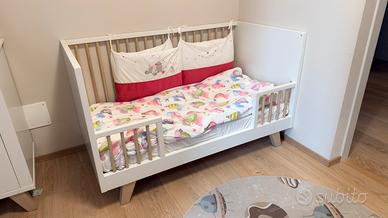 Lettino Kidsmill evolutivo + Aerosleep 140x70