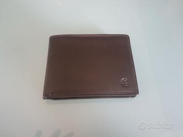 Portafoglio in pelle marrone