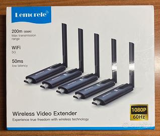 Trasmettitore HDMI Wireless e 4 ricevitori 1080P