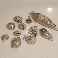 Frutta placcata argento 