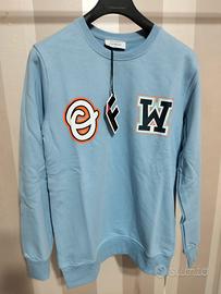 Felpa Off White azzurra taglia S.