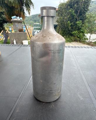 Borraccia vintage in alluminio stile militare