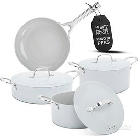 Moritz & Moritz Set di 7 pentole in alluminio