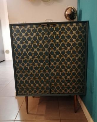 Mobile ingresso Verde/oro MaisonsDumonde 70x90x38