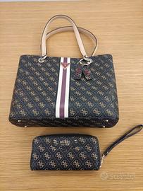 Borsa Noelle e portafoglio coordinato Guess