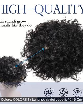 Protesi capillare lace ricci mossi, mai utilizzati